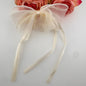 [KM7024]-  Lace Pearl Edge Fabric Bows