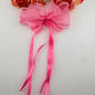 [KM7024]-  Lace Pearl Edge Fabric Bows