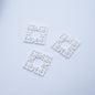 [KM3035]- 15mm Square Metal Hollow Charms, For Making Fancy Beads