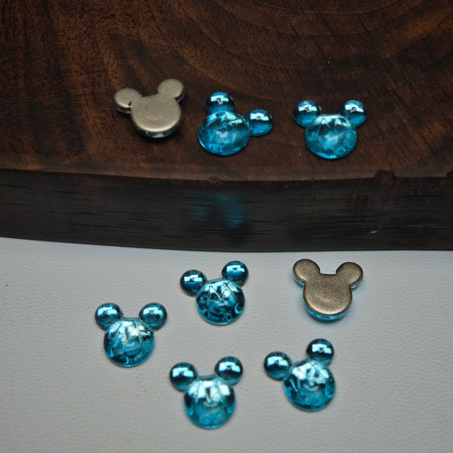 [KM6949]- 9mm*10mm M Mickey Head Crystal Diamonds Nail Art Charms