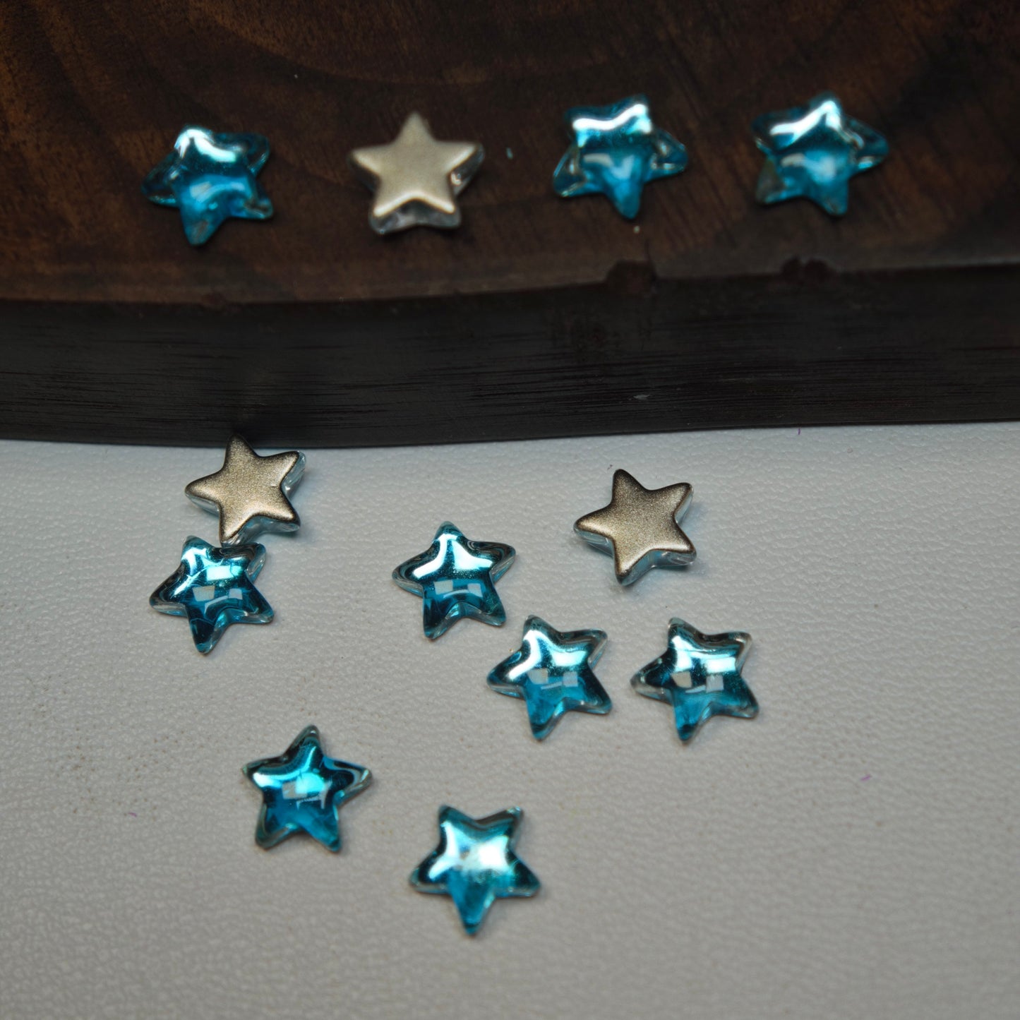 [KM6962]- 7.5mm Five-Pointed Star Crystal Diamonds, Flatback Rhinestone Nail Charms