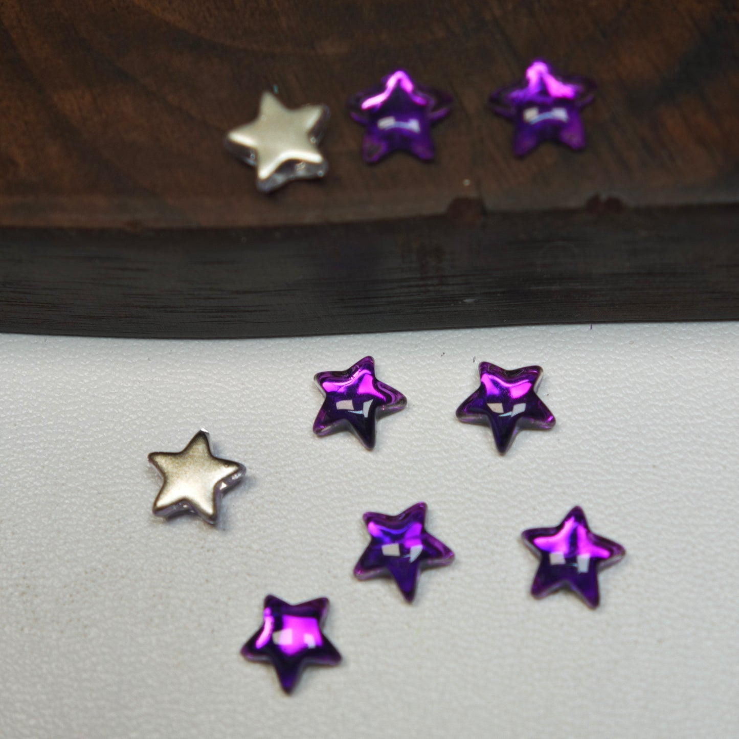 [KM6962]- 7.5mm Five-Pointed Star Crystal Diamonds, Flatback Rhinestone Nail Charms