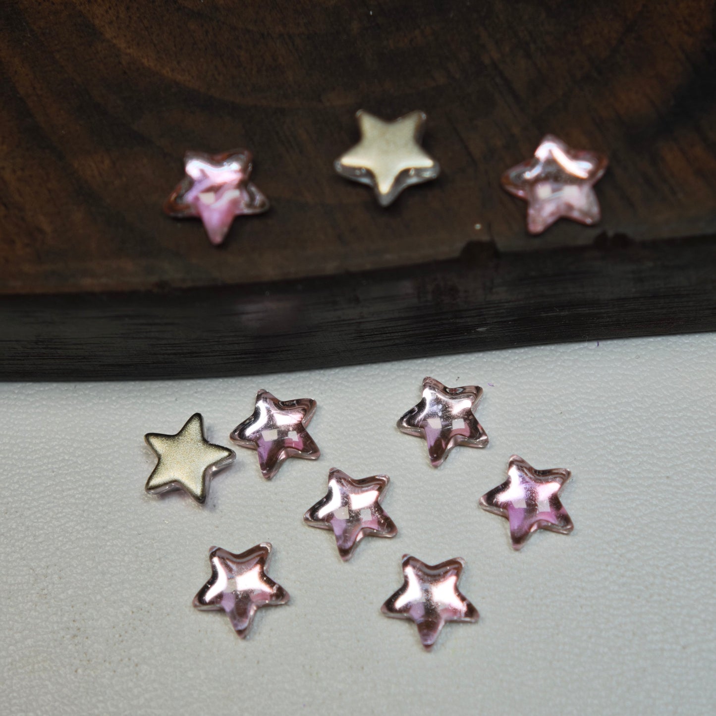 [KM6962]- 7.5mm Five-Pointed Star Crystal Diamonds, Flatback Rhinestone Nail Charms