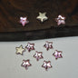 [KM6962]- 7.5mm Five-Pointed Star Crystal Diamonds, Flatback Rhinestone Nail Charms