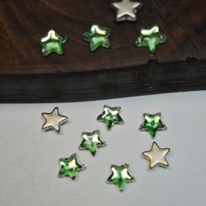 [KM6962]- 7.5mm Five-Pointed Star Crystal Diamonds, Flatback Rhinestone Nail Charms