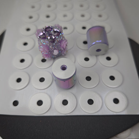 [KM6970]- 15mm Round, With Middle Hole:4mm, 50 Pieces/Sheet, Round Double Sided Tapes, Pre-Cut Circular Ring Sticker Tapes