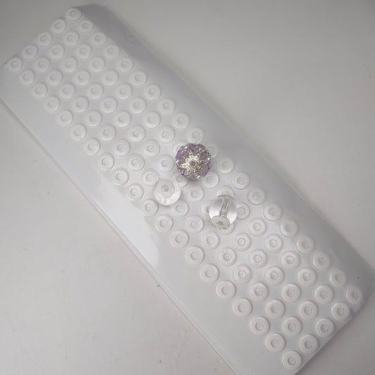 [KM6969]- 10mm Round, With Middle Hole:4mm, 100 Pieces/Sheet, Round Double Sided Tapes, Pre-Cut Circular Ring Sticker Tapes