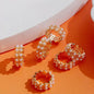 [KM2852]- 15mm Two Rows Pearl Alloy Spacers