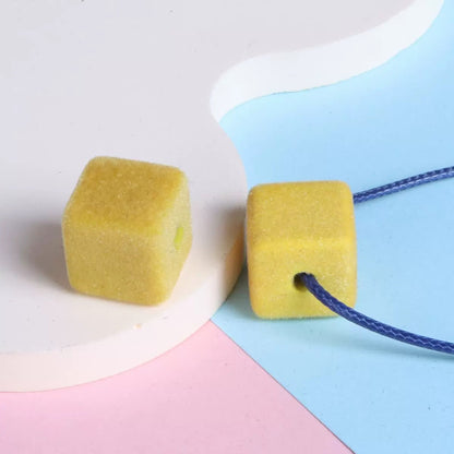 FS2191-About 14MM Size Frocked Acrylic Cube Beads Fit For Beadable Pens
