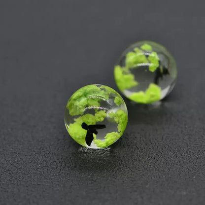 FS2404-20MM Glowing Cloud Resin Beads With Bird Inside (Not UV) Fit For Beadable Pens