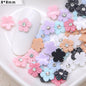 [KM1006]- 8mm Flower Nail Charms with Diamonds, For Making Fancy Beads Or Fancy Pen