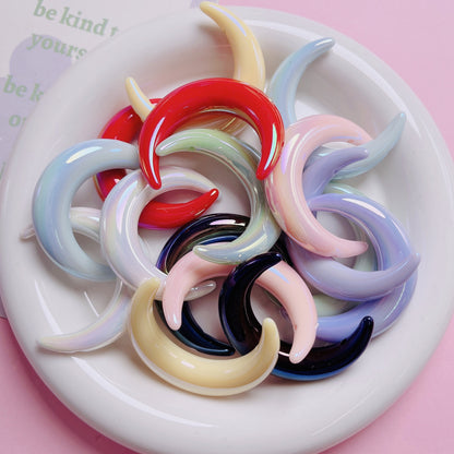 FS0992- 35×47mm Uv Solid Color 2 - Hole Moon Side - Hole Double - Hole