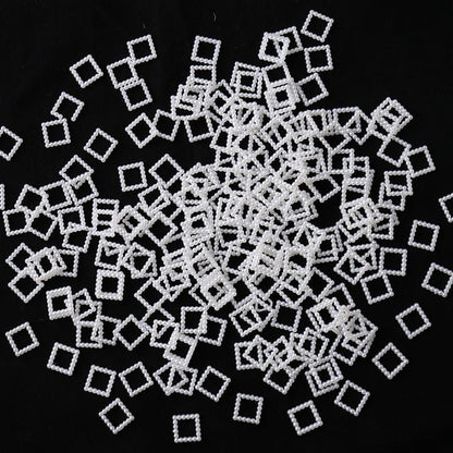 FS2161-12¡Á12mm Pearl Looking Acrylic Cube For Making Fancy Beads Or Fancy Pen (Also Can be Spacer)