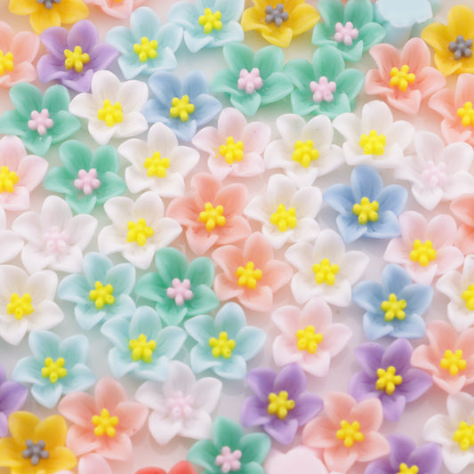 FS5280- 13mm Lily Flower Charms Lily Flower Patches