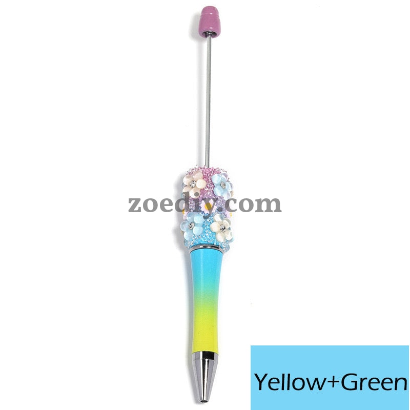 Mixed Color Flower Sugar Sparkling Beadable Pens