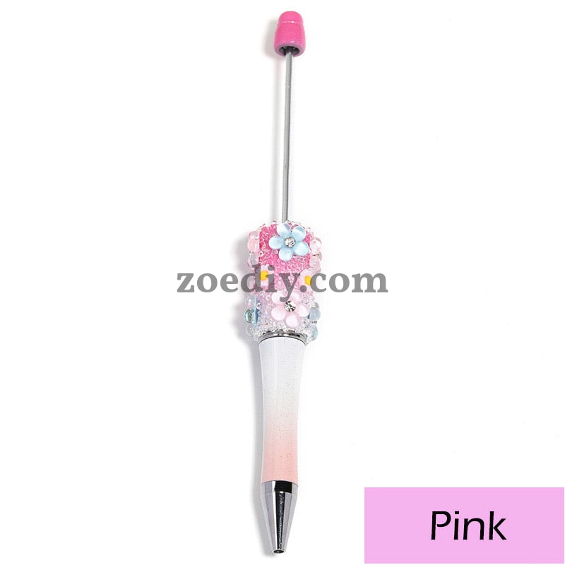 Mixed Color Flower Sugar Sparkling Beadable Pens