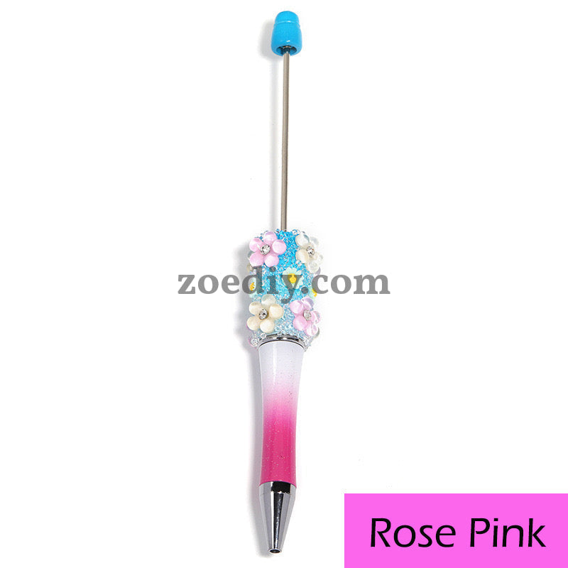 Mixed Color Flower Sugar Sparkling Beadable Pens