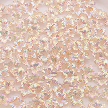 FS5512- 11mm Ab Plated Small Flower With Holes
