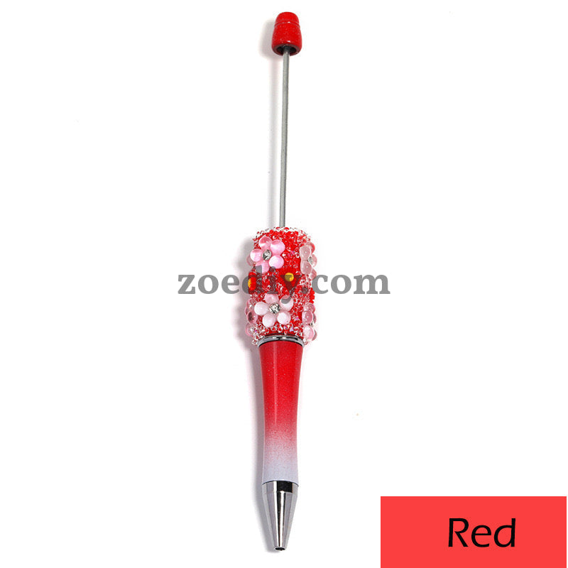 Mixed Color Flower Sugar Sparkling Beadable Pens