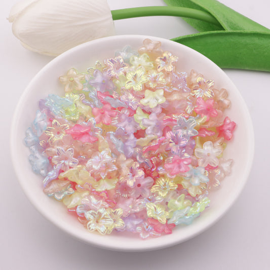 FS5512- 11mm Ab Plated Small Flower With Holes