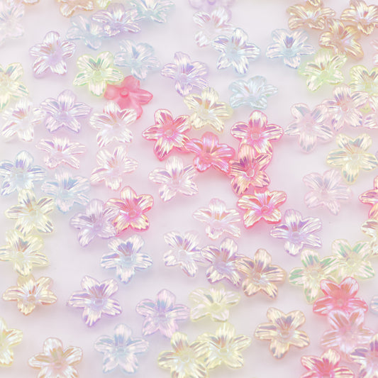 FS5512- 11mm Ab Plated Small Flower With Holes