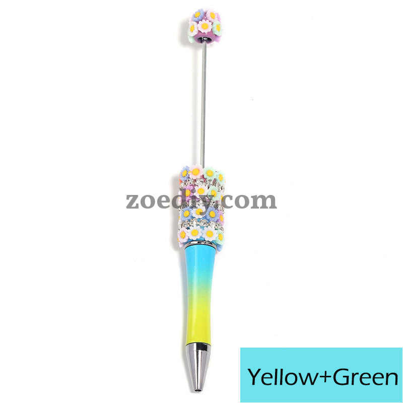 Mixed Color  Daisy Chain Sparkling Beadable Pens