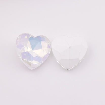 FS2245- 18mm Heart Crystal Diamonds Love Mocha Pointed-Bottom Diamonds