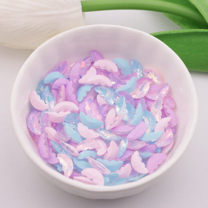 FS2228- 5*10mm Butterfly Wings Mocha Crystal