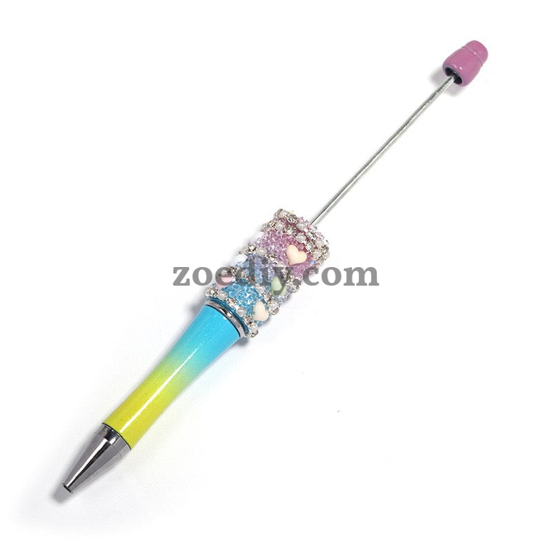 Mixed Color Love Chain Star Sugar Sparkling Beadable Pens