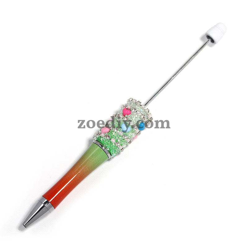 Mixed Color Love Chain Star Sugar Sparkling Beadable Pens