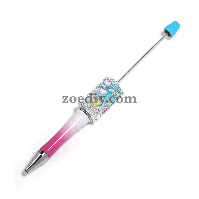 Mixed Color Love Chain Star Sugar Sparkling Beadable Pens