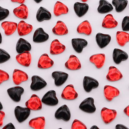 FS3841- 8*8mm Flat Base Heart Diamonds Lovable Flat-Bottomed Diamonds