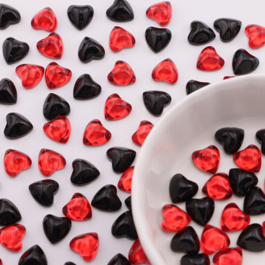 FS3841- 8*8mm Flat Base Heart Diamonds Lovable Flat-Bottomed Diamonds