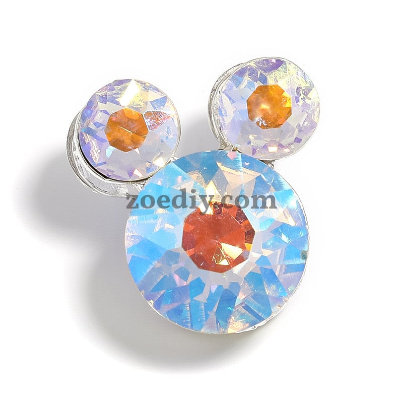 FS0360- Mixed Color Mickey Head Alloy Beads Fit For Beadable Pens