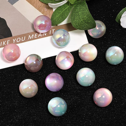 FS0361- 16MM Round Mixed Color UV Shiny Cat Eyes Resin Beads Fit For Beadable Pens