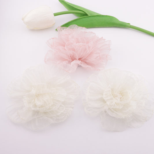 FS4976- 88mm Gauze Flowers