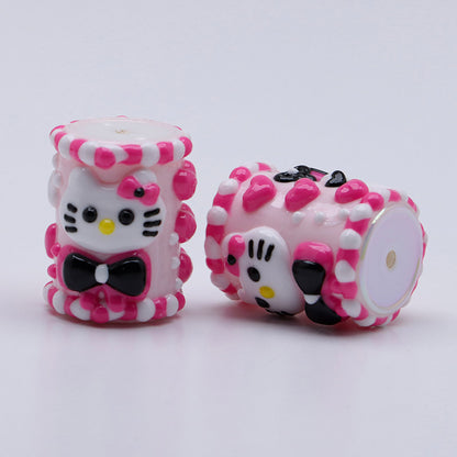 FS3504- HK Hand-Drawn Beads