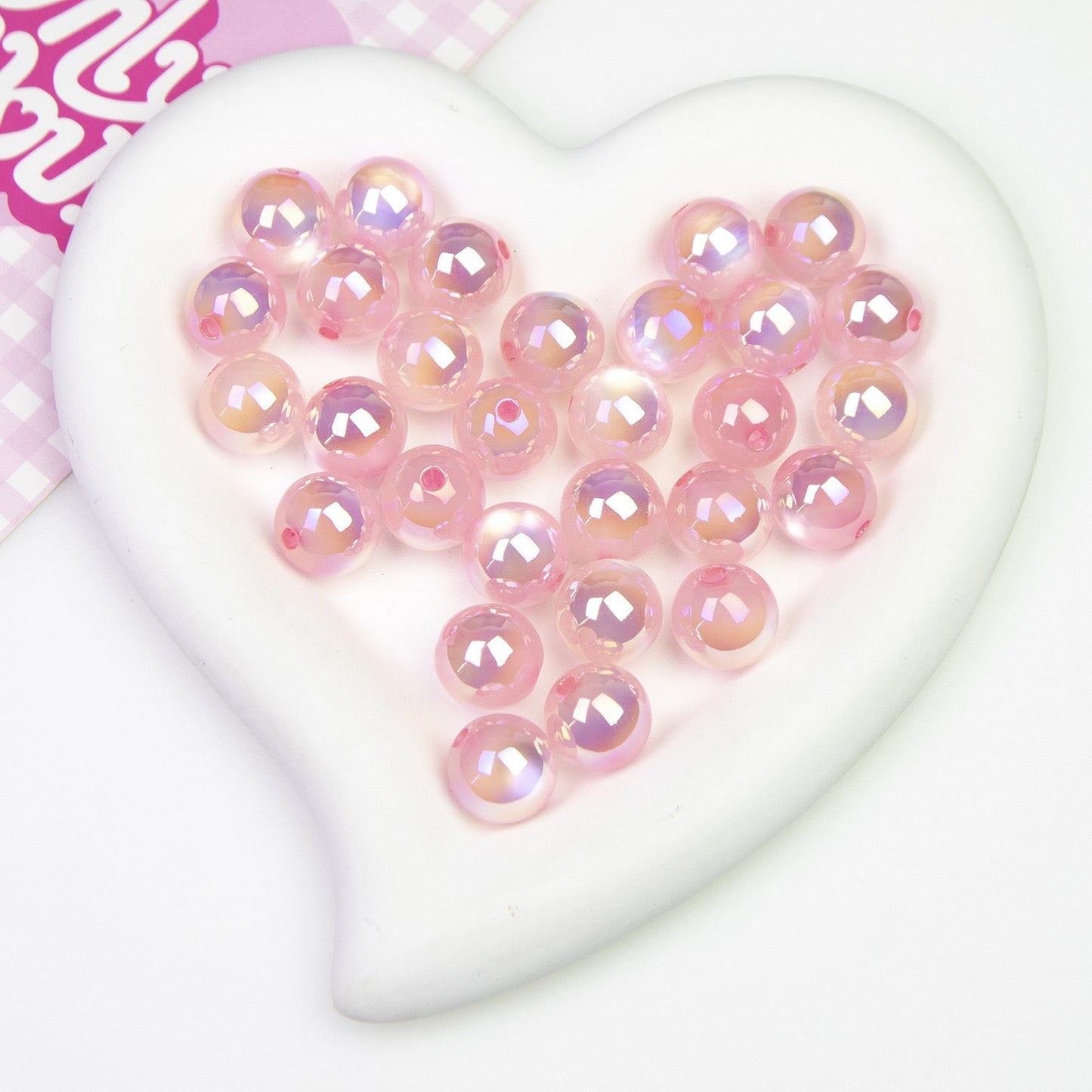 FS0361- 16MM Round Mixed Color UV Shiny Cat Eyes Resin Beads Fit For Beadable Pens