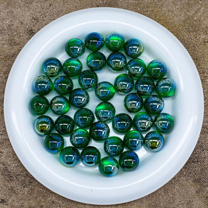 FS0361- 16MM Round Mixed Color UV Shiny Cat Eyes Resin Beads Fit For Beadable Pens