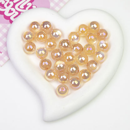 FS0361- 16MM Round Mixed Color UV Shiny Cat Eyes Resin Beads Fit For Beadable Pens
