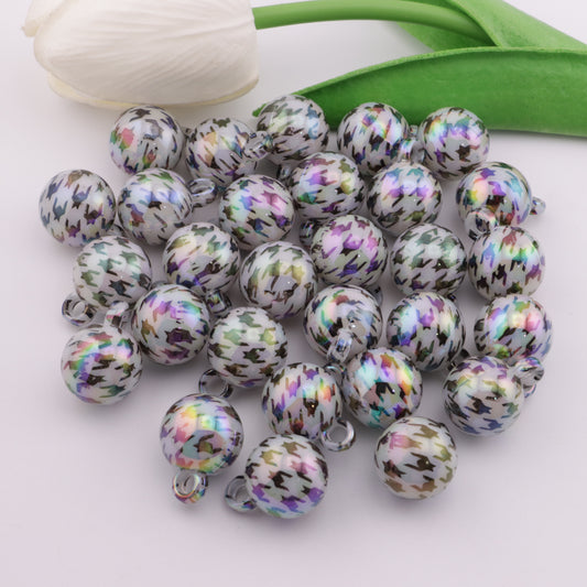 FS4274- 16mm Houndstooth Car Hanging Beads