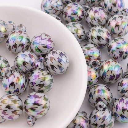 FS4274- 16mm Houndstooth Car Hanging Beads
