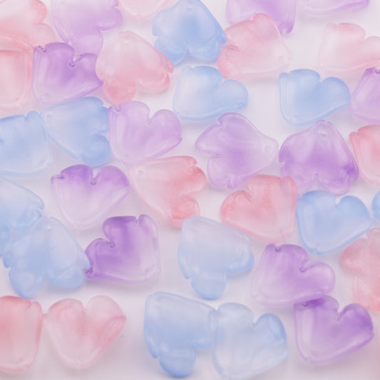 FS5748- 19*19mm Glass Petals With Hole, Holed Glass Petals