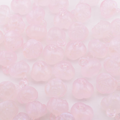 FS4106- 14mm Glowing Rose Beads Charms, Glowing And Sparkling Rose Car Hanging Pendant Beads