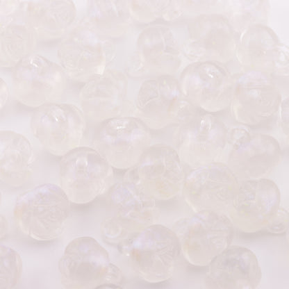 FS4106- 14mm Glowing Rose Beads Charms, Glowing And Sparkling Rose Car Hanging Pendant Beads