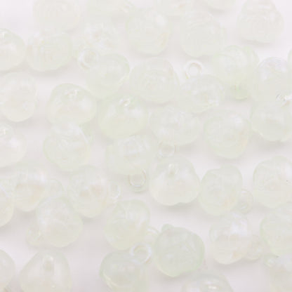 FS4106- 14mm Glowing Rose Beads Charms, Glowing And Sparkling Rose Car Hanging Pendant Beads