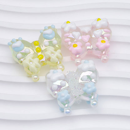 FS4300- Hand - Painted Butterflies Luminous Glow - In - The - Dark
