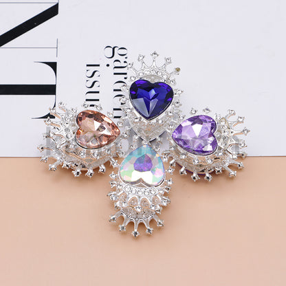 FS4843-Heart Crown Diamond Beads Fit For Beadable Pens