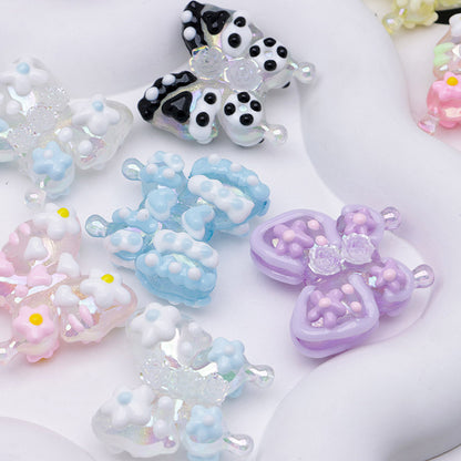 FS4300- Hand - Painted Butterflies Luminous Glow - In - The - Dark