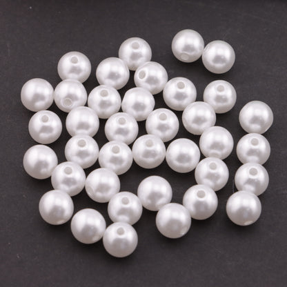 FS5891- 8mm Small Hole Pearl Beads, Small - Hole Pearls, No Fit Pen